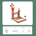 ซีรีส์คริสต์มาส Elk Shape Plush Cat Scratching Tree